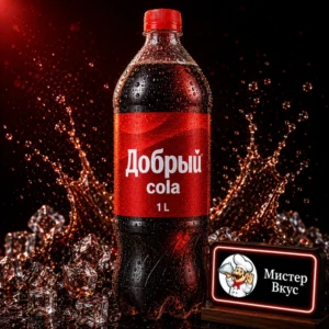 Добрый Кола в большой пластиковой бутылке