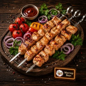Шашлык из нежной куриной грудки — Мистер Вкус